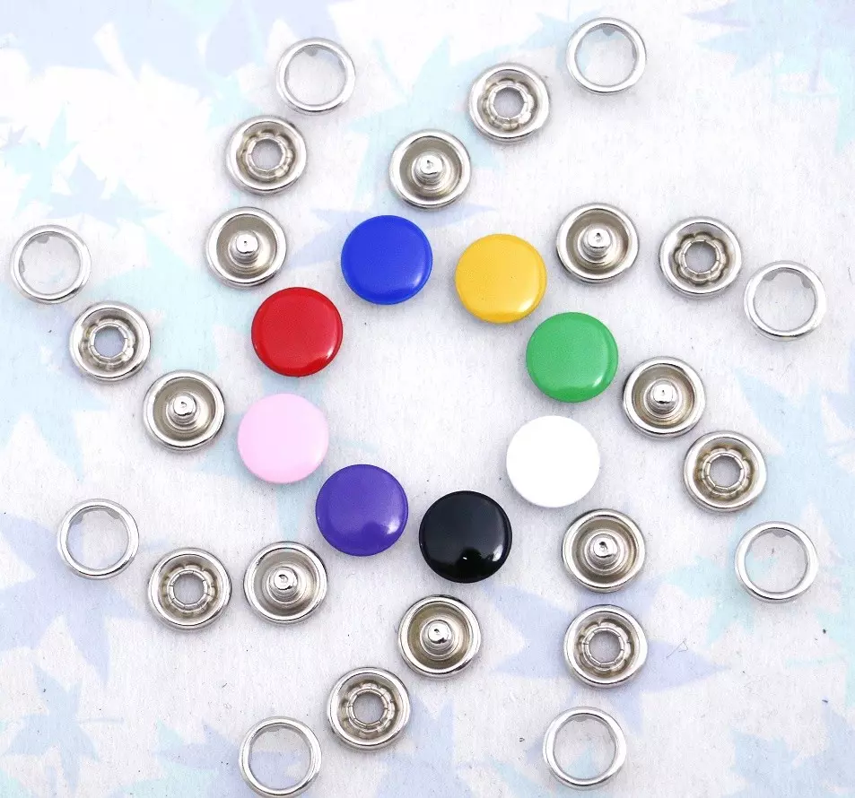 【AAKE】GOLGI SNAP BUTTON HOOD T Enamel Prong Ring Snaps With Button Cover | GoldStar Tool